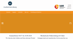 Desktop Screenshot of musikschule-coburg.de